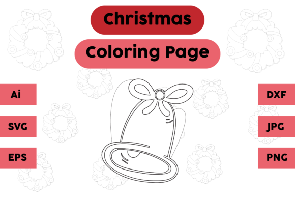 Christmas Coloring Page - Bell 10