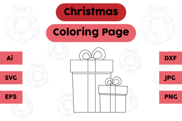 Christmas Coloring Page - Gift 08