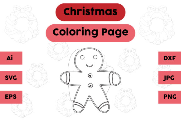 Christmas Coloring Page - Ginger 05