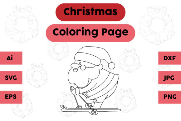 Christmas Coloring Page - Santa Claus 04