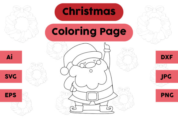 Christmas Coloring Page - Santa Claus 05