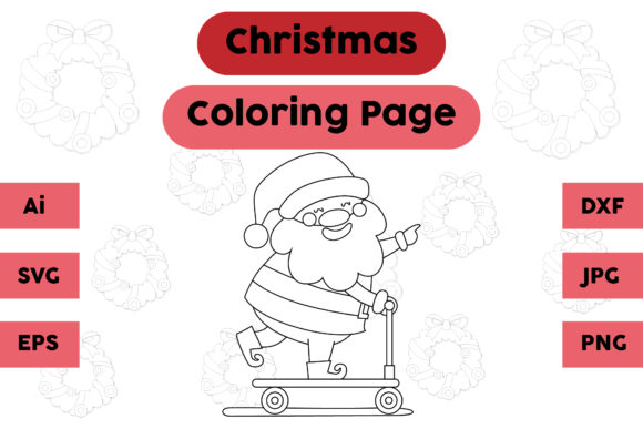 Christmas Coloring Page - Santa Claus 06