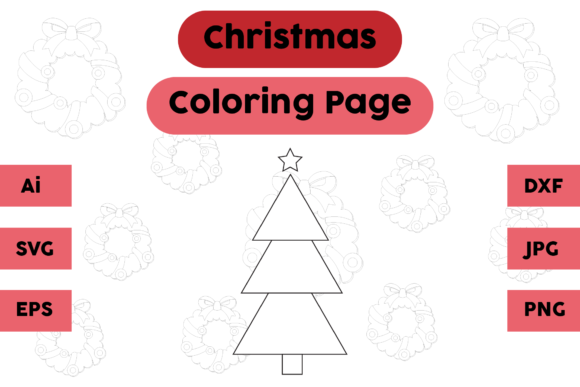 Christmas Coloring Page - Tree 12