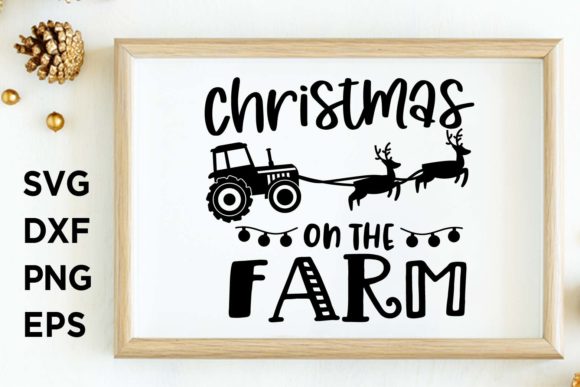 Christmas Farm SVG for Crafts