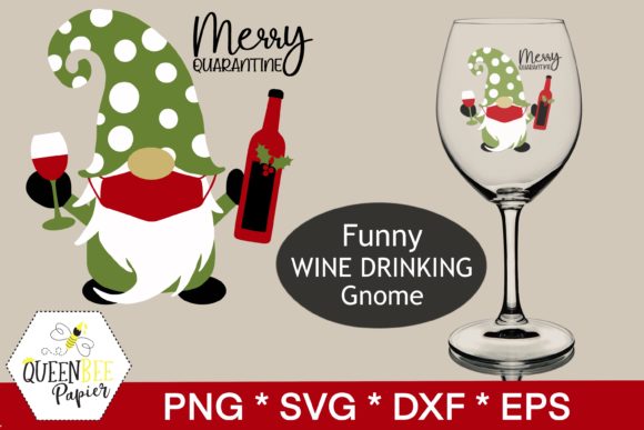 Christmas Gnome Wine