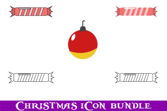 Lamp Candy Christmas Icon Bundle