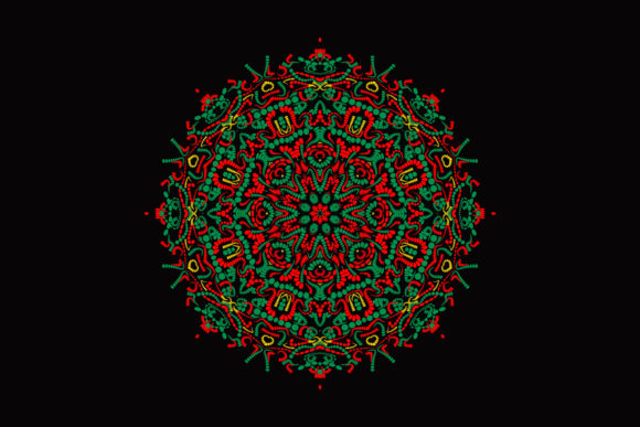 Mandala Pattern Christmas Complex Octago