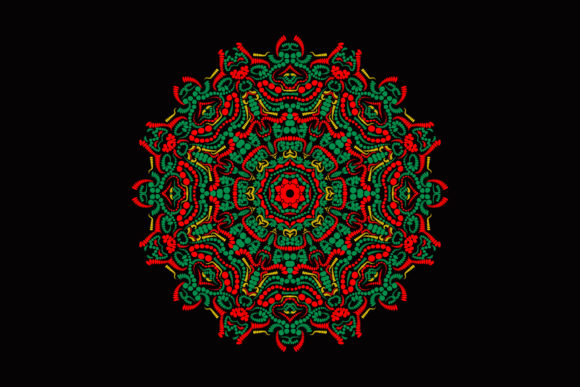 Mandala Pattern Gear Ornament Christmas