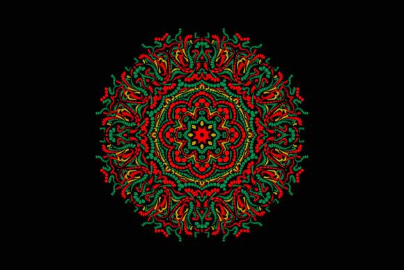 Mandala Pattern Octa Circle Christmas