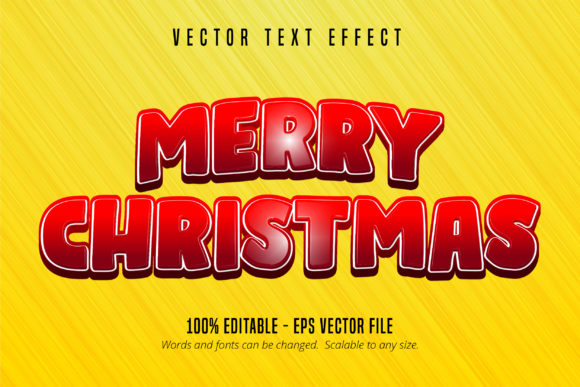 Merry Christmas Text Effect Layer Styles