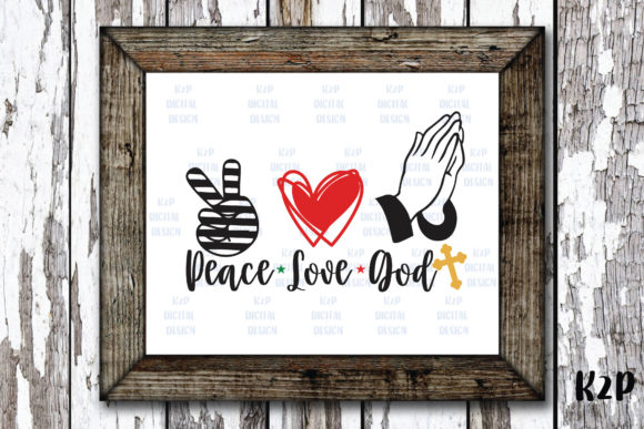 Peace Love God Prey Christmas Crafts