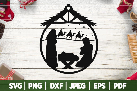True Story Christmas Nativity Scene for Crafts